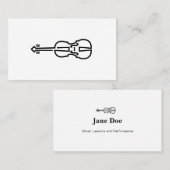 Violinlogo - Visitenkarten Visitenkarte (Vorne/Hinten)