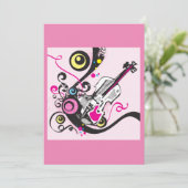 Violinmusik Einladung (Stehend Vorderseite)