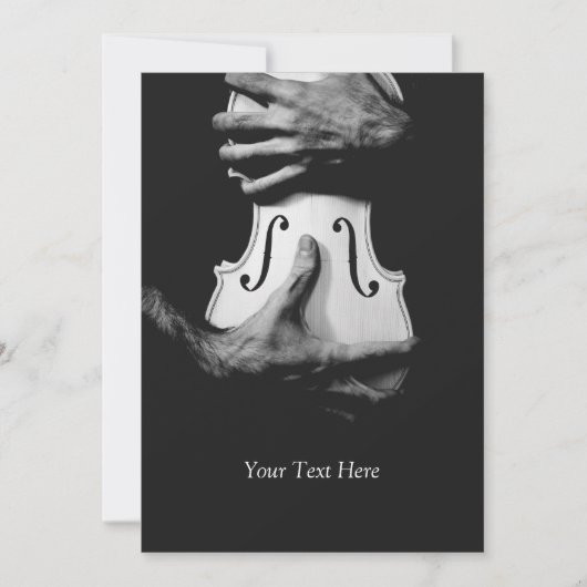 Violinmusik Einladung (Vorderseite)