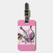 Violinmusik Gepäckanhänger (Vorderseite vertikal)