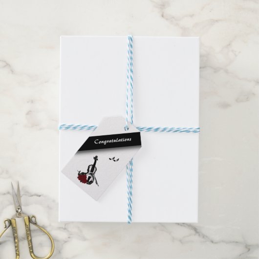 Violinmusik Geschenkanhänger (Mit Garn)