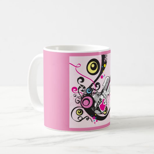 Violinmusik Kaffeetasse (Vorderseite Links)