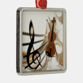 Violinmusik Ornament Aus Metall (Rechts)