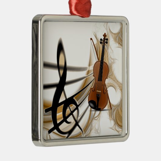 Violinmusik Ornament Aus Metall (Rechts)