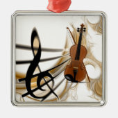 Violinmusik Ornament Aus Metall (Vorne)