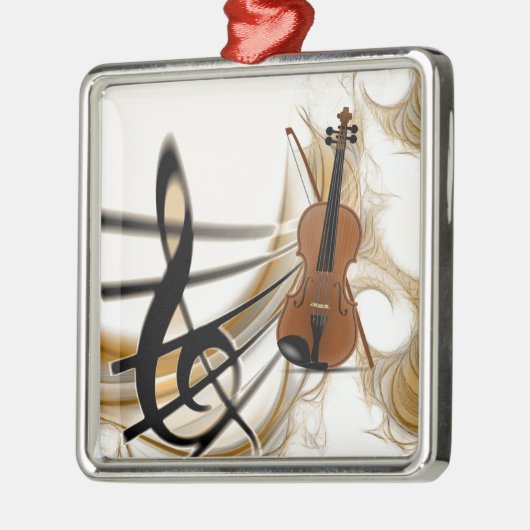 Violinmusik Ornament Aus Metall (Links)