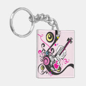 Violinmusik Schlüsselanhänger (Vorderseite links)