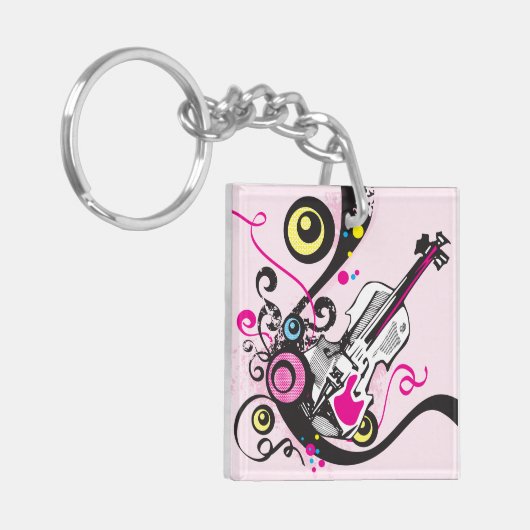 Violinmusik Schlüsselanhänger (Vorderseite links)