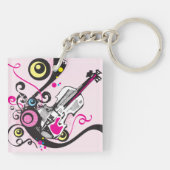 Violinmusik Schlüsselanhänger (Rückseite)