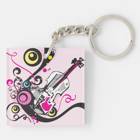 Violinmusik Schlüsselanhänger (Rückseite)