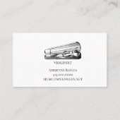 Violinmusiker Visitenkarte (Rückseite)