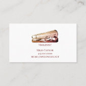 Violinmusiker Visitenkarte (Rückseite)