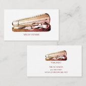 Violinmusiker Visitenkarte (Vorne/Hinten)