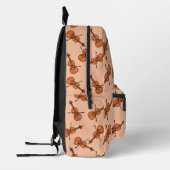 Violinmuster Bedruckter Rucksack (Links)