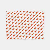 Violinmuster Fleecedecke (Vorderseite (Horizontal))
