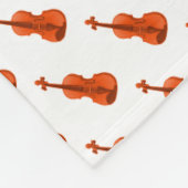 Violinmuster Fleecedecke (Ecke)