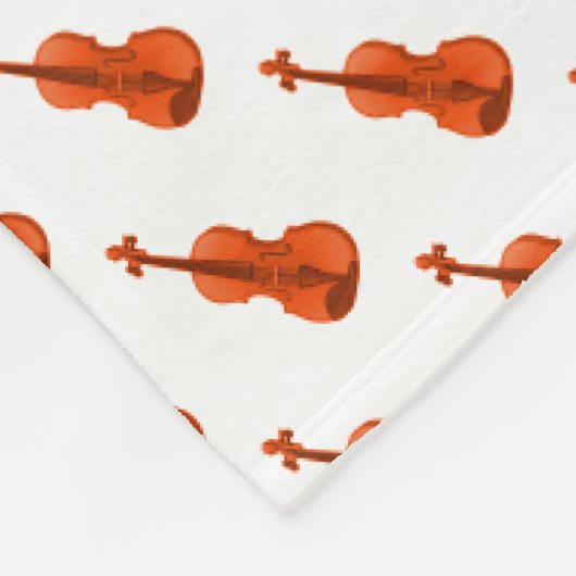 Violinmuster Fleecedecke (Ecke)