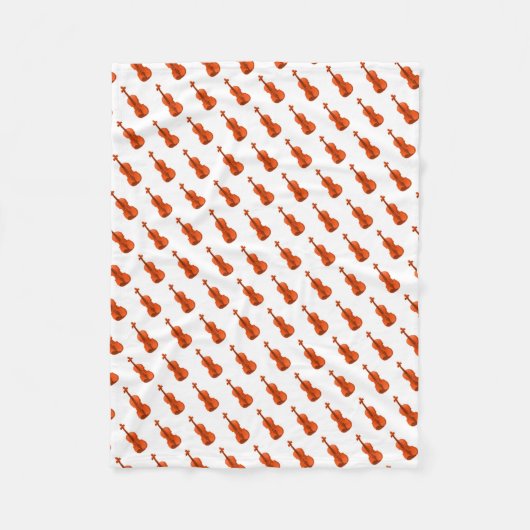 Violinmuster Fleecedecke (Vorderseite)