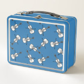 Violinmuster Metall Brotdose (Vorderseite)