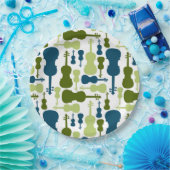 Violinmuster Pappteller (Party)