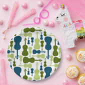 Violinmuster Pappteller (Party)