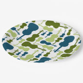 Violinmuster Pappteller (Schrägansicht)