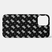 Violinmuster - Schwarz und Weiß Case-Mate iPhone Hülle (Rückseite (Horizontal))