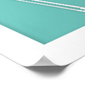 Violinpapier-Kuttowitterung: Mozartini Aqua Poster (Ecke)