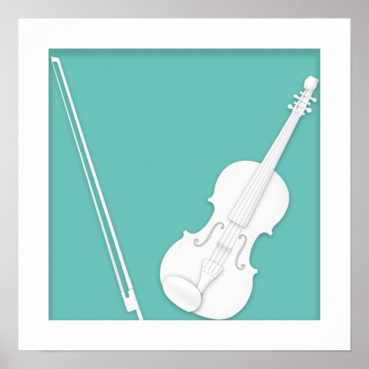 Violinpapier-Kuttowitterung: Mozartini Aqua Poster (Vorne)