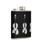 Violinportrait - Schwarz-Weiß-Foto Flachmann (Rechts)