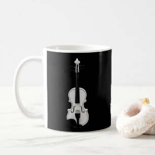 Violinportrait - Schwarz-Weiß-Foto Kaffeetasse