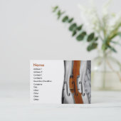 Violins Business Card Visitenkarte (Stehend Vorderseite)