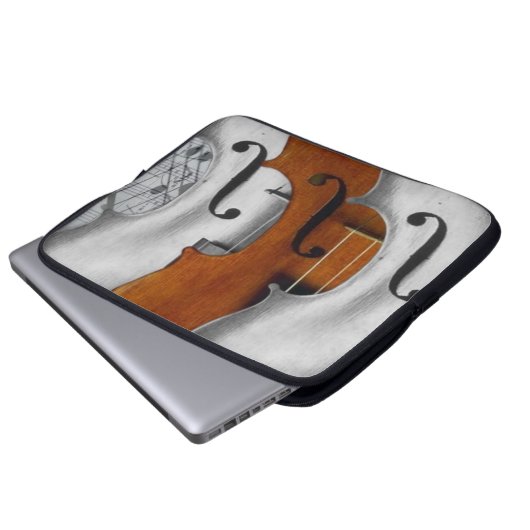 Violins Electronics Bag Laptopschutzhülle (Vorne Knopf)