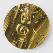 Violinschlüssel Große Wanduhr (Vorderseite)