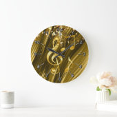 Violinschlüssel Große Wanduhr (Zuhause)