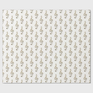 Violinschlüssel-Musik-Symbol Geschenkpapier für Mu