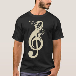 Violinschlüssel Musik Trompete Vintage T-Shirt