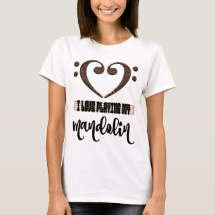 Violinschlüssel-Musikherz - Ich liebe es, meine Ma T-Shirt