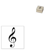 Violinschlüssel-Symbol  Gummistempel (Stempel)