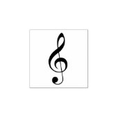 Violinschlüssel-Symbol  Gummistempel (Prägung)