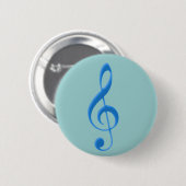 Violinschlüssel violin clef button (Vorne & Hinten)