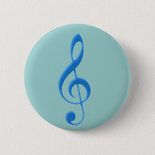 Violinschlüssel violin clef button