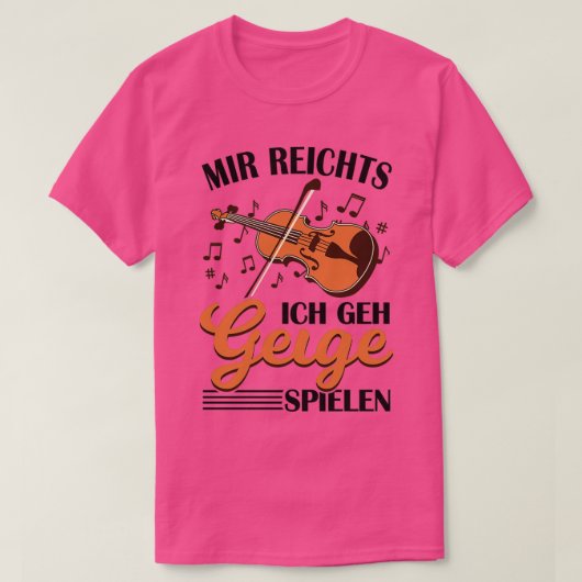 Violinspieler 10 T-Shirt (Design vorne)