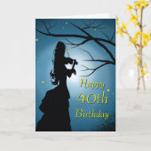 Violinspieler Karte (Gelbe Blume)