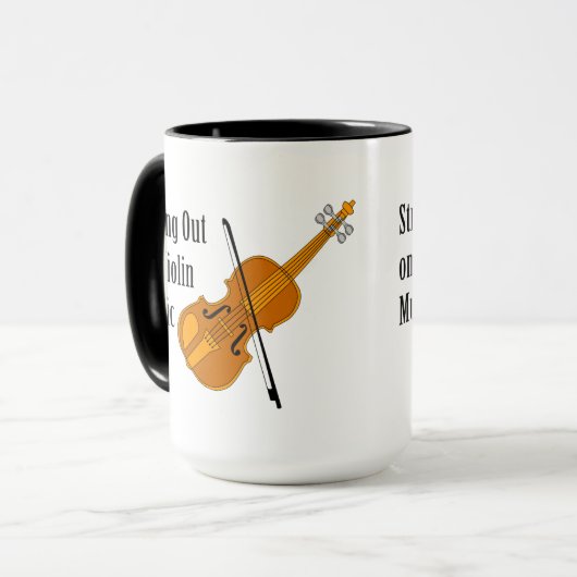 Violinstrung Tasse (Vorderseite Links)