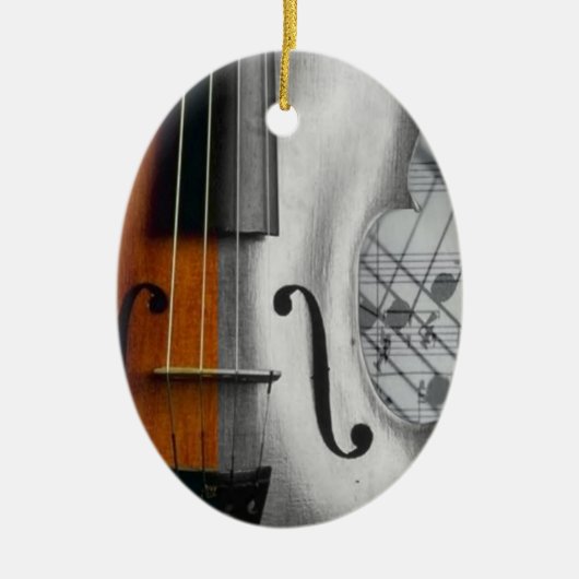 Violinverzierung Keramik Ornament (Vorne)