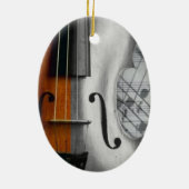 Violinverzierung Keramik Ornament (Hinten)