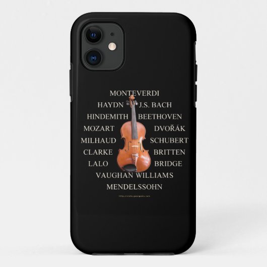 Violist-Komponisten Case-Mate iPhone Hülle (Rückseite)