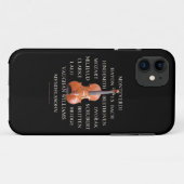 Violist-Komponisten Case-Mate iPhone Hülle (Rückseite (Horizontal))