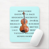Violist-Komponisten Mousepad (Mit Mouse)